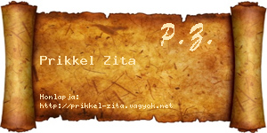 Prikkel Zita névjegykártya
